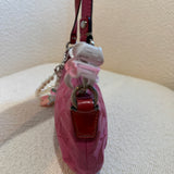 Coach Pink Signature Pochette Bag