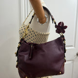 Coach Purple Leather Medium Carly Bag