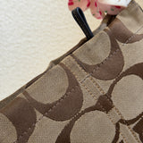 Brown Canvas Small Carly Bag