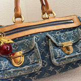 Louis Vuitton Denim Neo Speedy Monogram Handbag