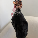 Coach Poppy Black Pushlock Bag