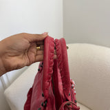 Red Balenciaga MotoCross City Bag