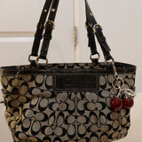 Coach Grey Signature Gallery Tote Bag
