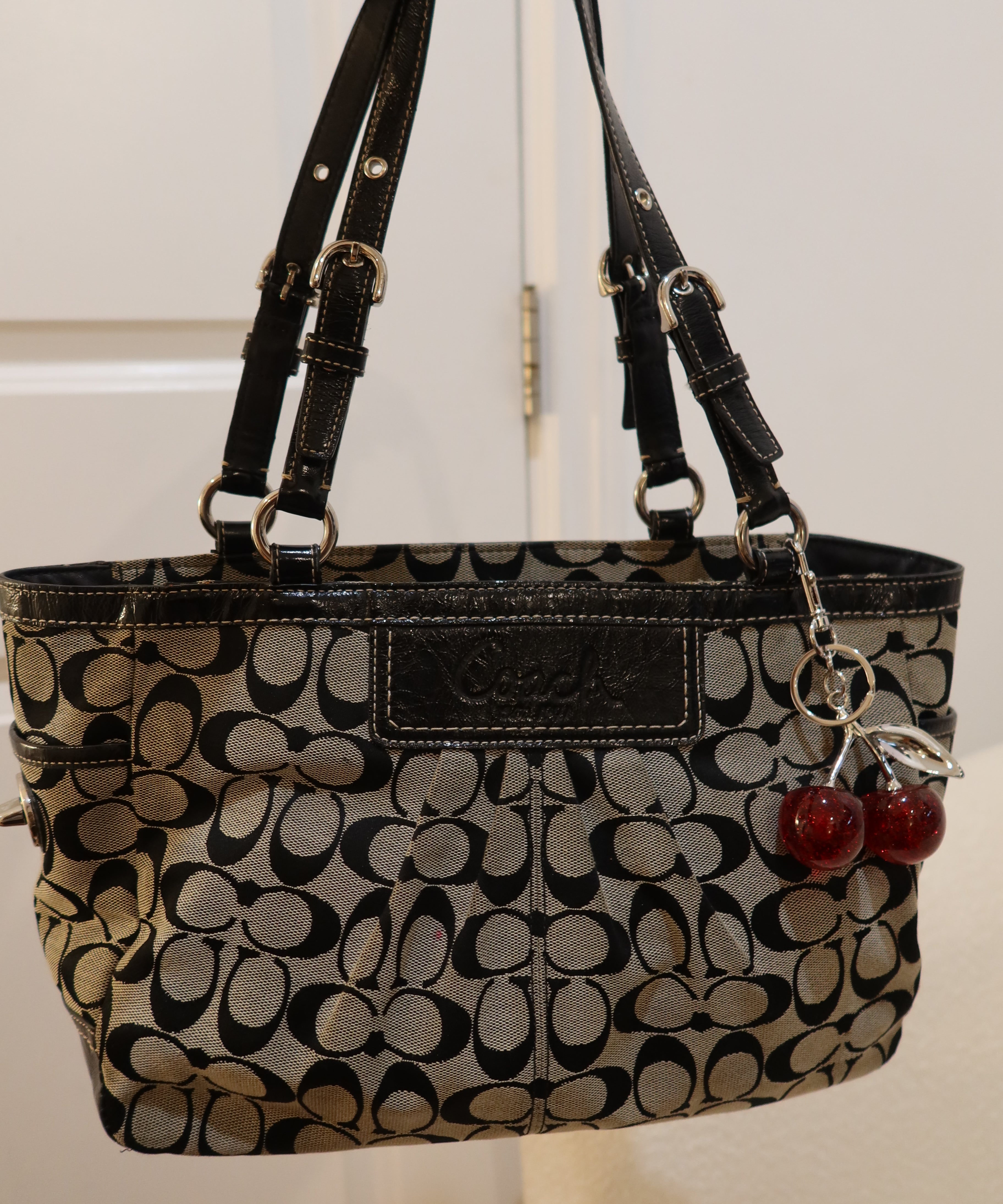 Coach Grey Signature Gallery Tote Bag
