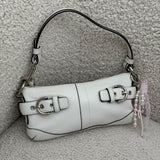 Coach White East West Shoulder Bag