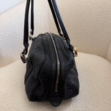 Black Leather Gucci Bowler Shoulder Bag