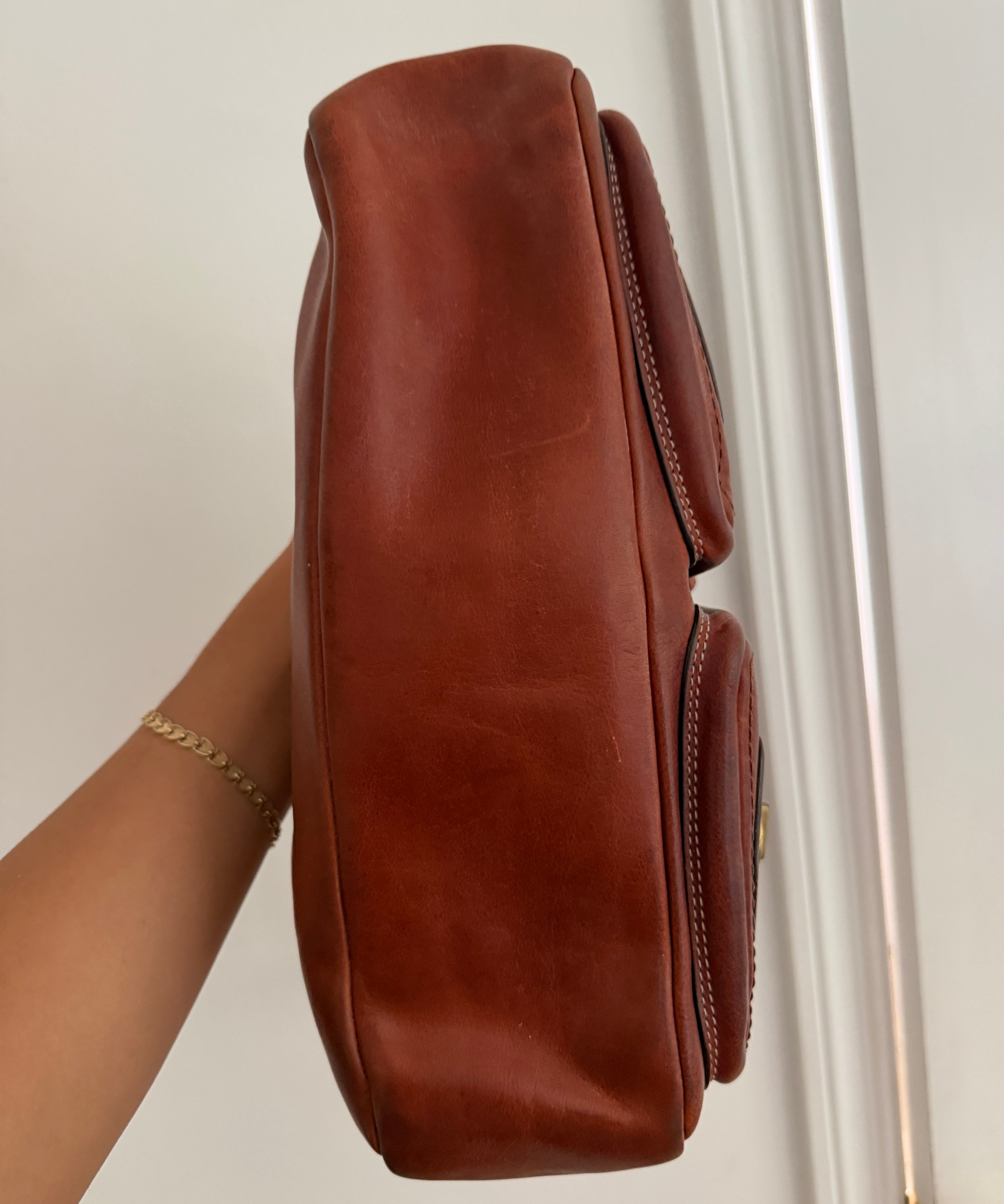 Coach Whiskey Legacy Turnlock Bag