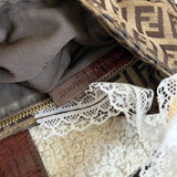 Fendi Zucchino Hobo Shoulder Bag