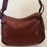 Burgundy Dior Diorrisimo Hobo Shoulder Bag