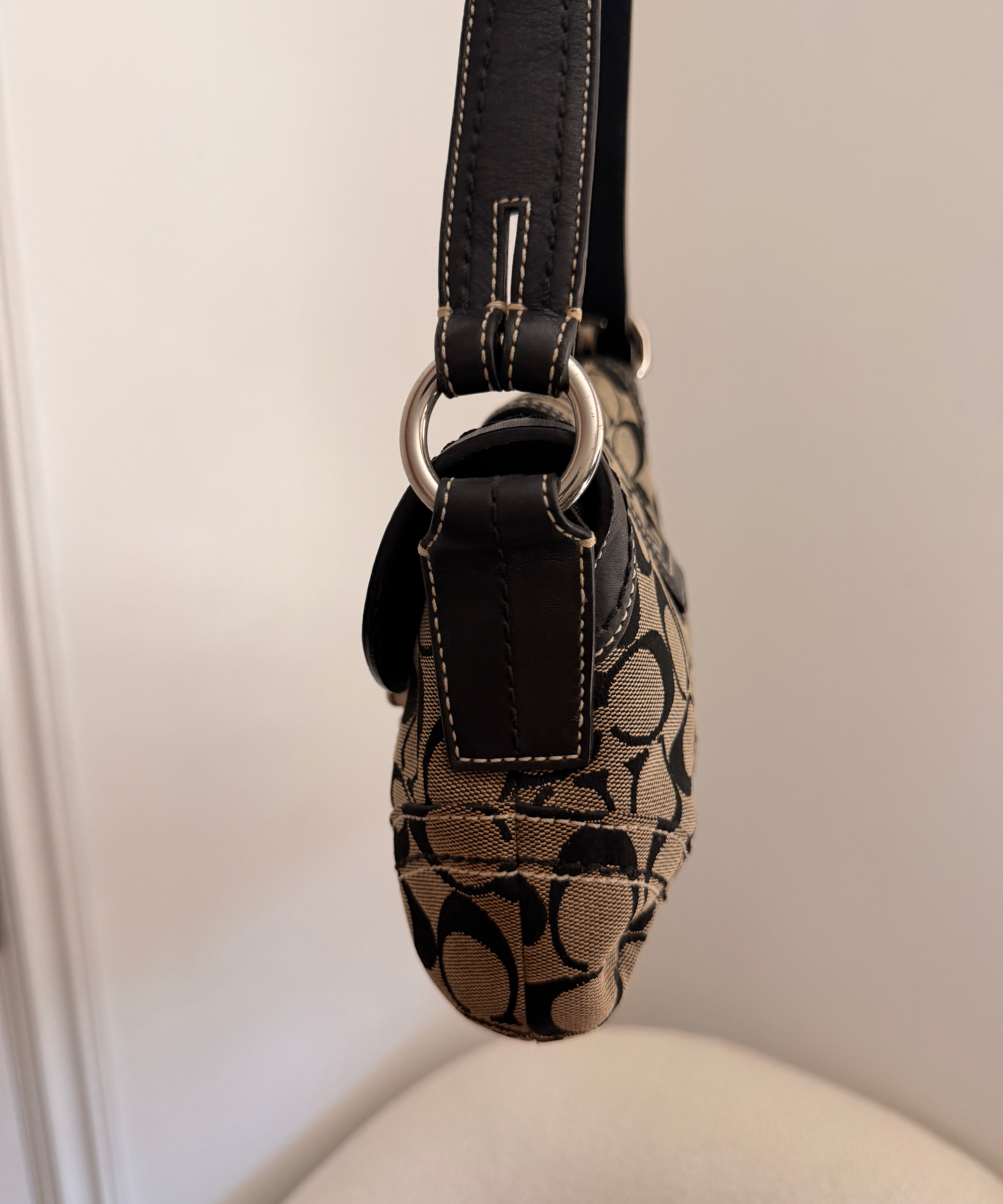Rare Grey Canvas Mini Soho Bag