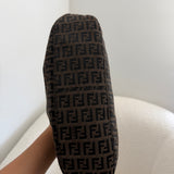 Grey Fendi Signature Brown Mamma Baguette Bag