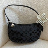 Black Coach Signature Mini Bag
