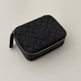 Coach Black Signature Pill Box