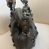 Grey Balenciaga Giant City Bag with Brogue Hardware