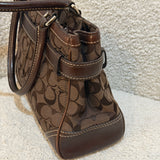 Coach Brown Canvas Hamptons Carry-All Bag