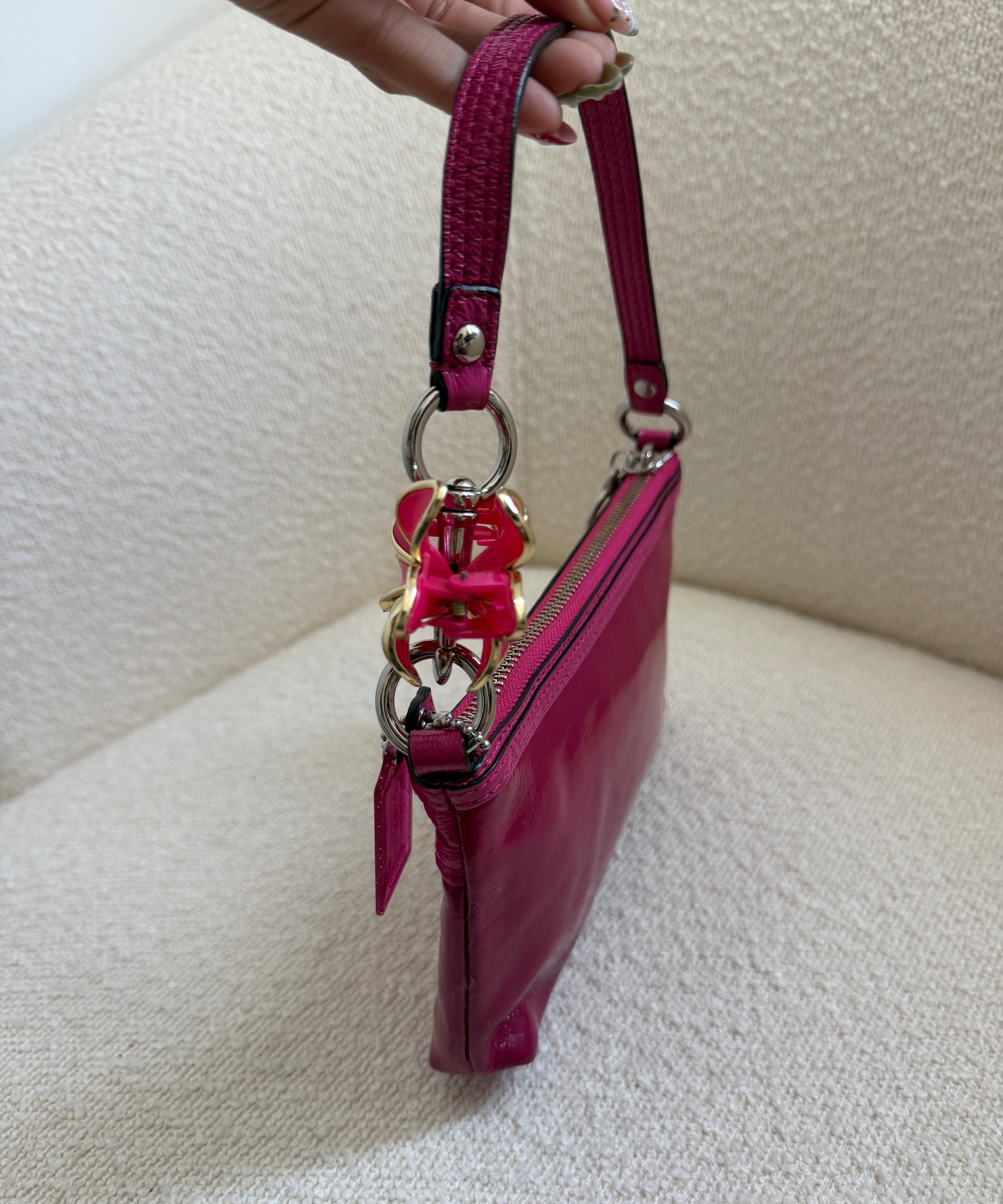 Coach Pink Poppy Mini Shoulder Bag