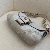 Coach White Canvas Mini Soho Bag