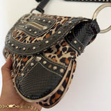 Rare Guess Leopard Print Shoulder Bag