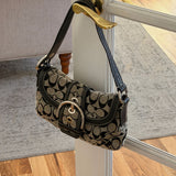 Rare Grey Canvas Mini Soho Bag