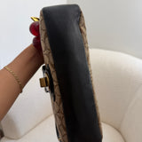 Coach Brown Signature Legacy Turnlock Bag