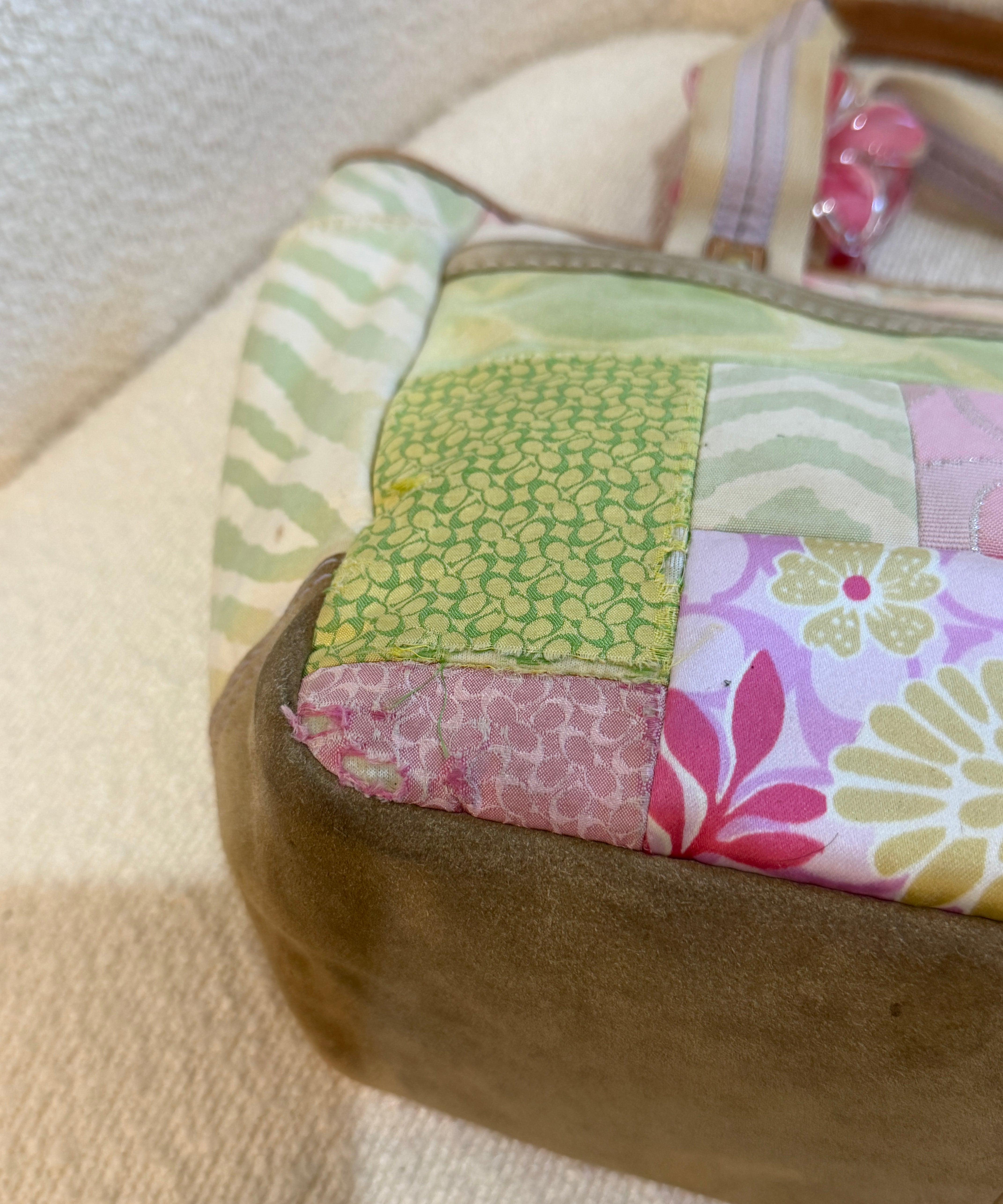 Coach Multicolor Patchwork Spring Hand Bag