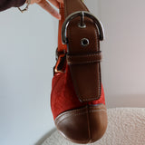 (New) Rare Coach Red Signature Mini Hobo Bag