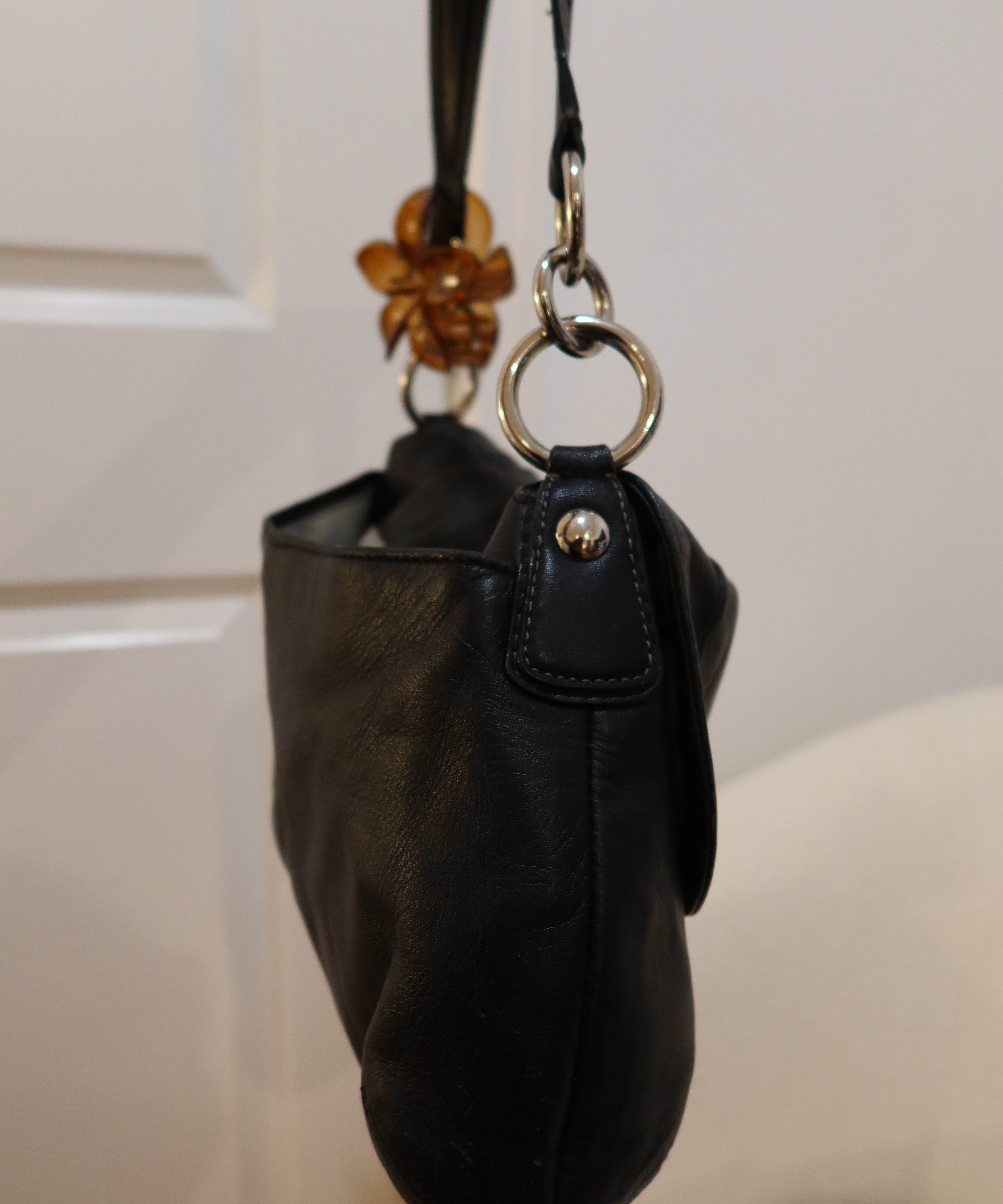 Coach Black Leather Soho Sufflette Shoulder Bag