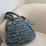 Coach Denim Poppy Signature Tote Bag