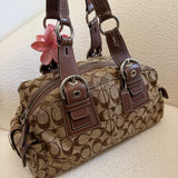 Brown Coach Signature Soho Mia Satchel Bag
