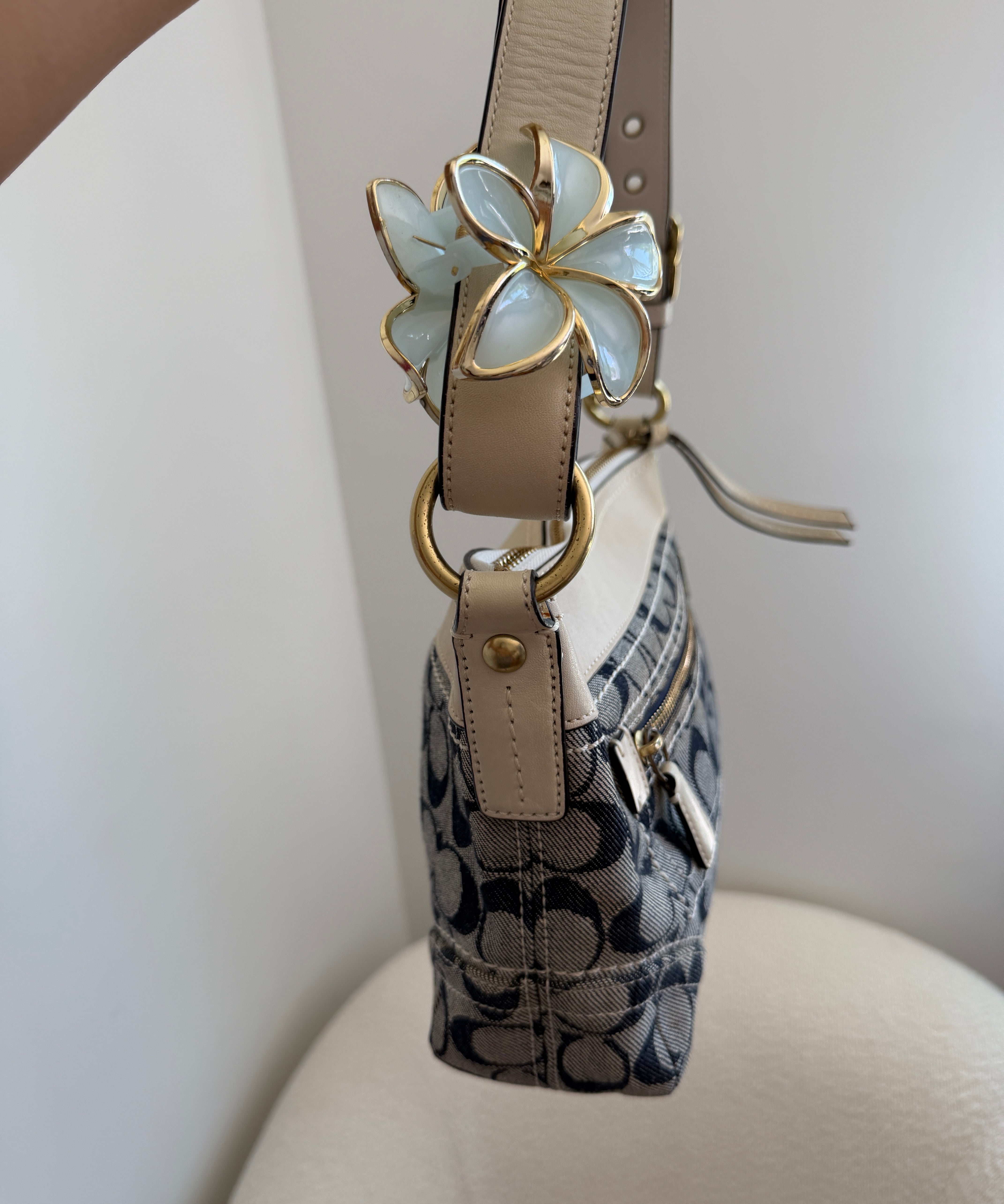 Coach Denim Signature Legacy Duffle Bag