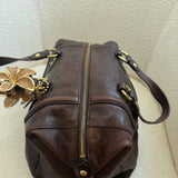 Brown Coach Leather Sabrina Madison Bag