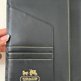 Coach Black Legacy Turnlock Planner