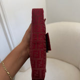 Red Mini Fendi Baguette Shoulder Bag