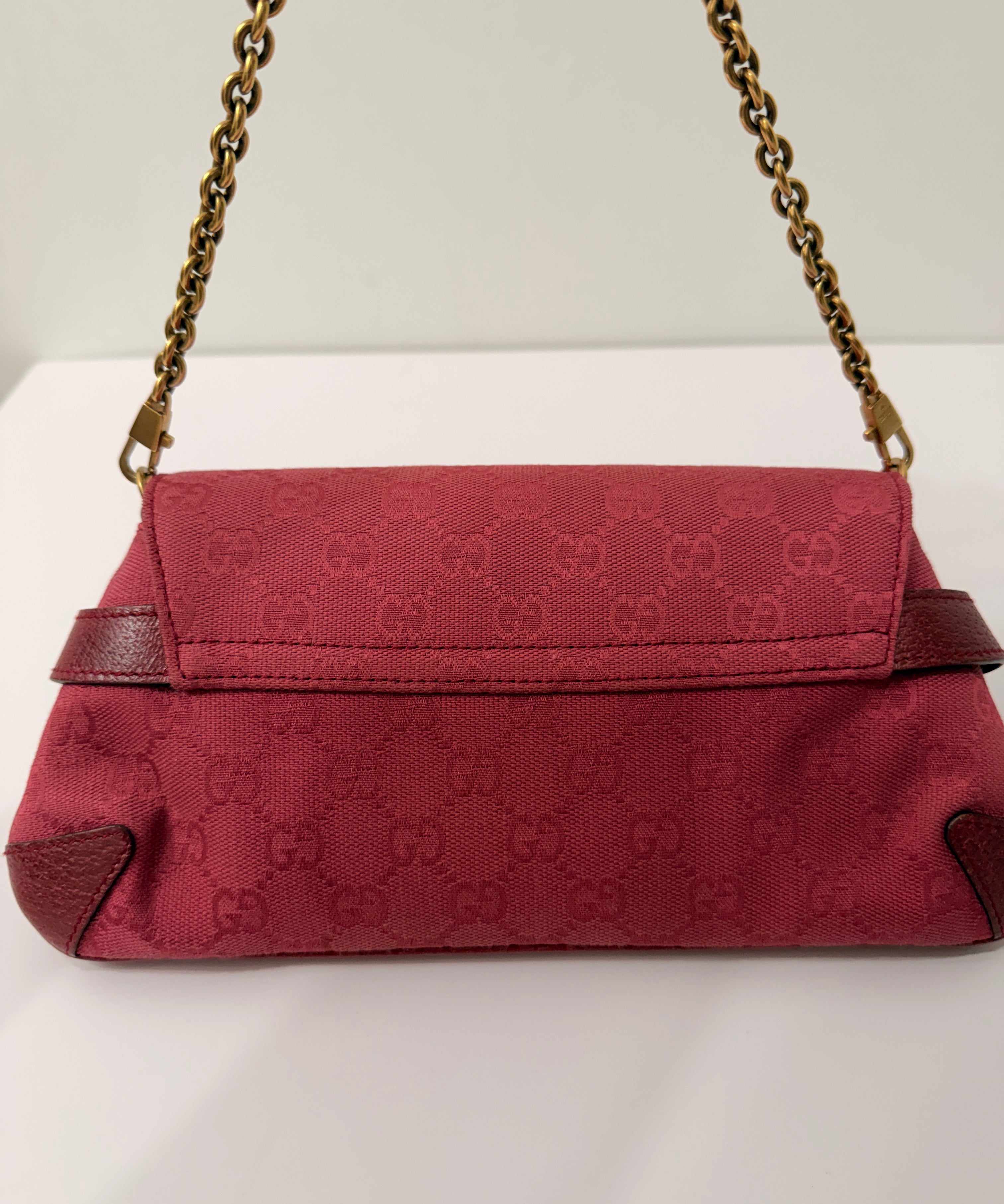 Pink Gucci Horsebit Chain Bag