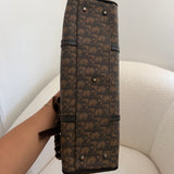 Brown Dior Romantique Trotter Boston Bag