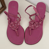Coach Pink Floral Kitten Heels (8)