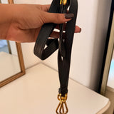 Black Leather Prada Shoulder Bag