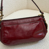 Coach Red Patent Leather Micro Zoe Bag