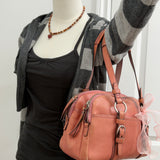 Rare Salmon Pink Bonnie Satchel Bag