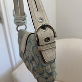 Rare Light Blue Canvas Mini Soho Bag