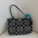Navy Coach Signature Mini Bag