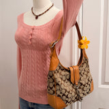Coach British Tan Hamptons Signature Hobo Bag
