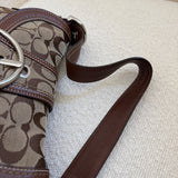 Coach Brown Canvas Mini Soho Bag Set