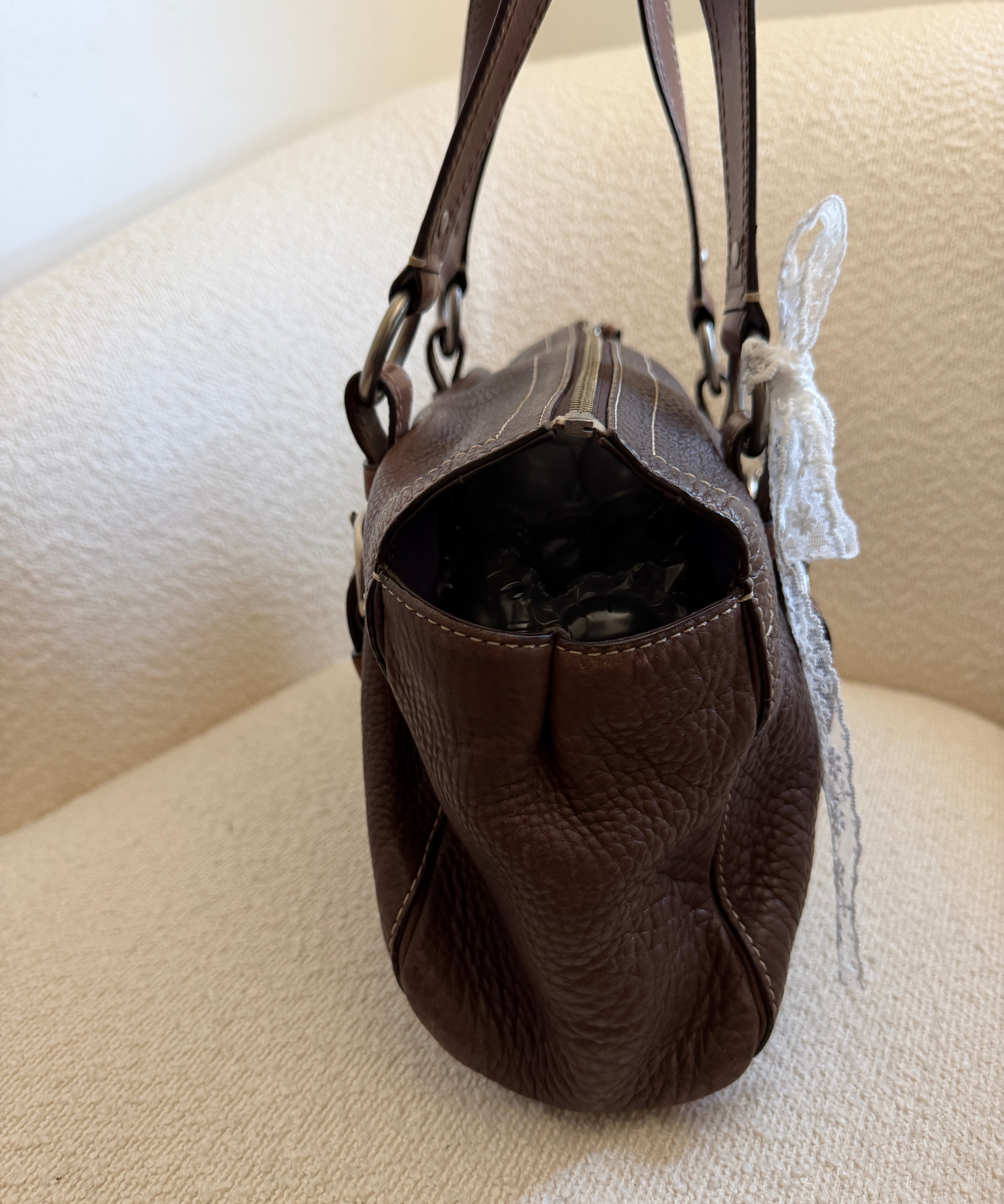 Coach Brown Chelsea Bowler Bag