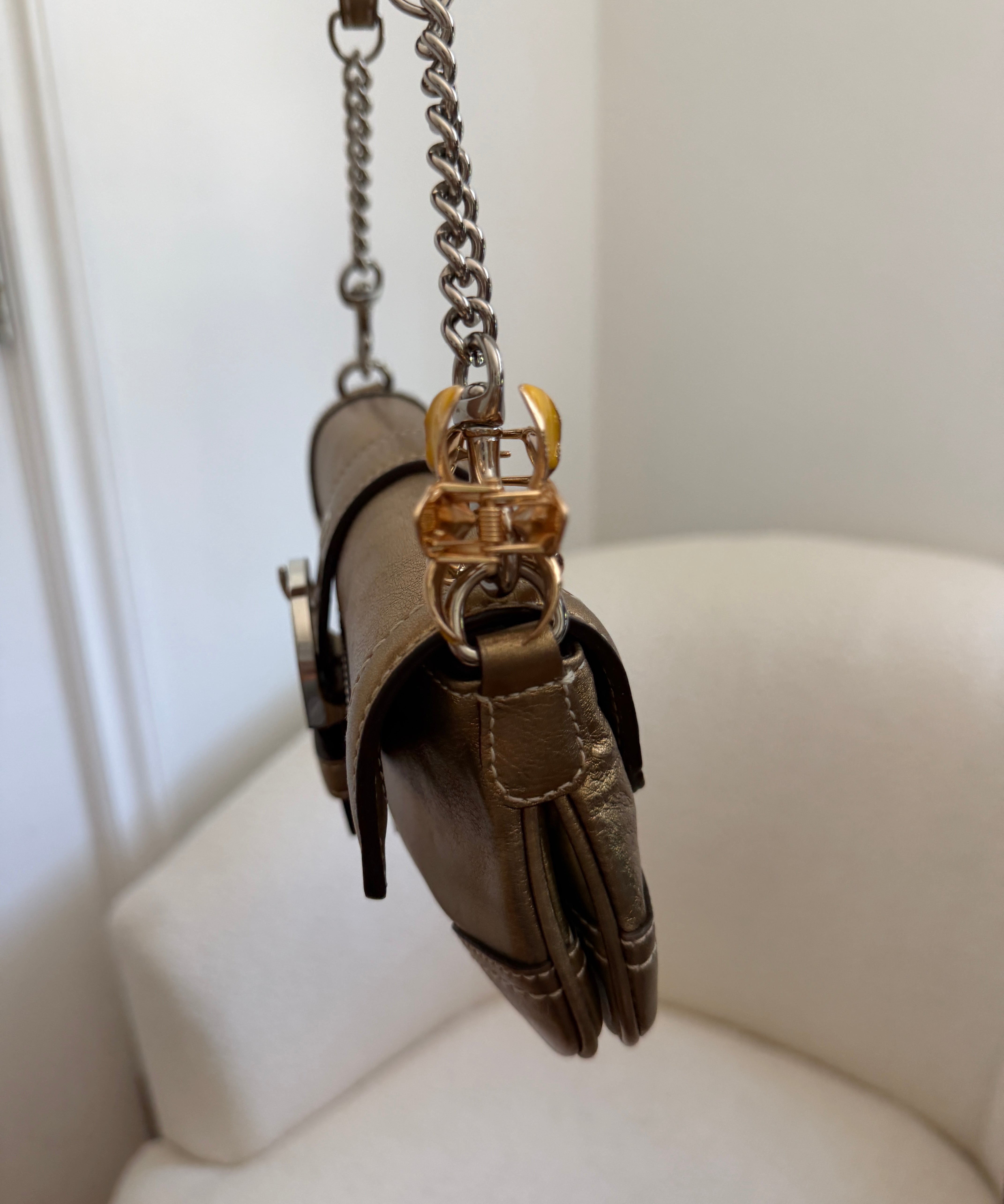 Coach Gold Swarovski Satin Bag