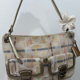 Rare Coach Poppy Multicolored Plaid Madras Bag