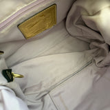 Beige Coach Signature Op Art Sabrina Madison Bag