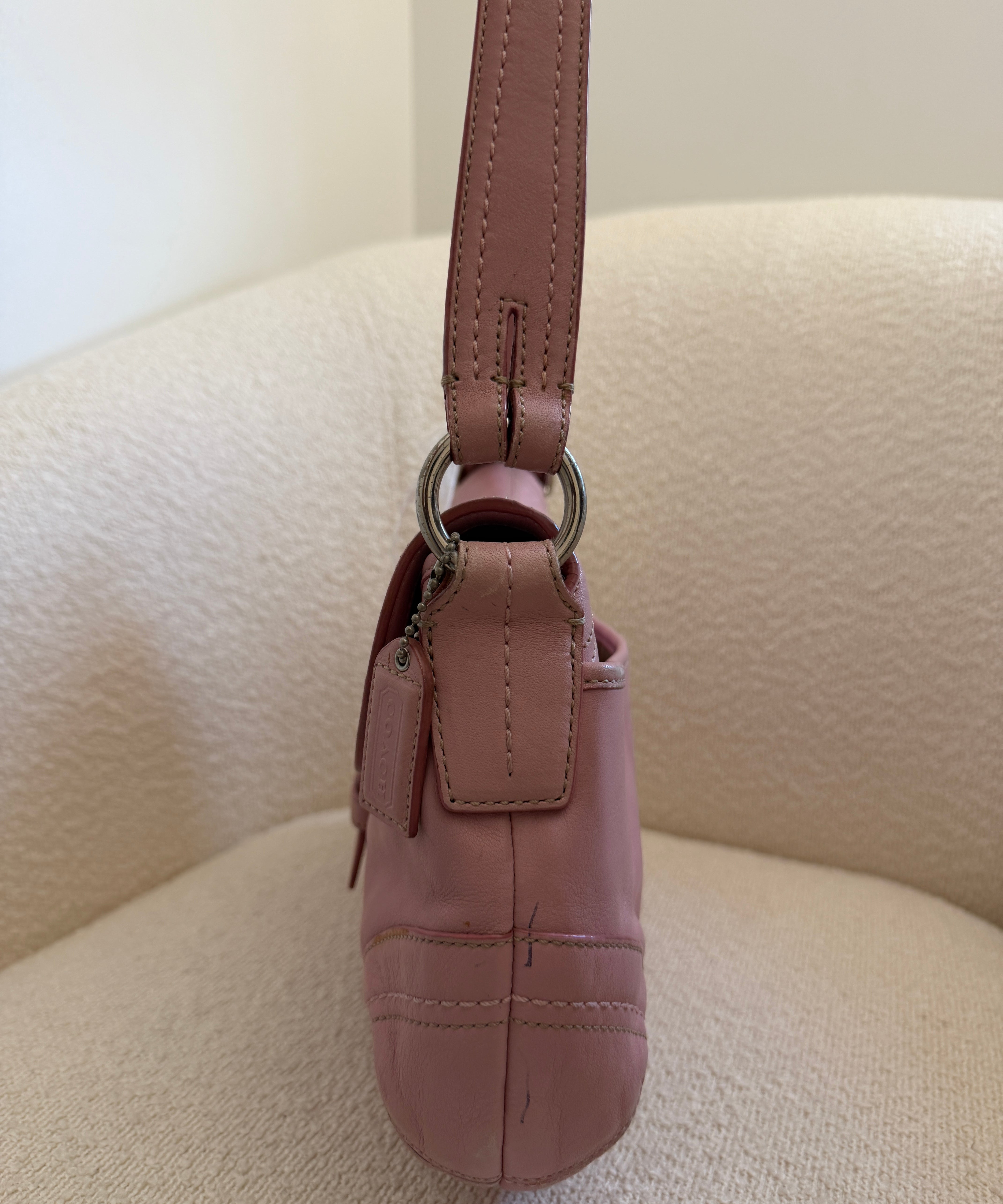 Coach Pink Leather Large Soho Bag