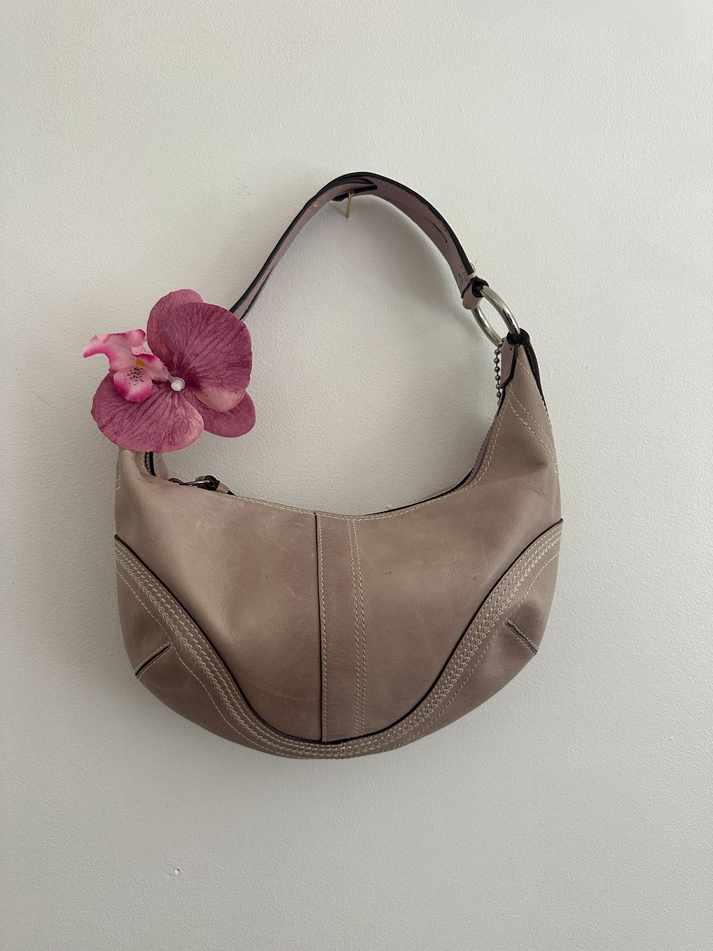 Lilac Coach Mini Hobo Bag