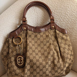 Brown Gucci Sukey Tote Bag